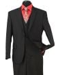 Loriano Men's 3 Piece Executive Outlet Suit - 2 Button