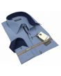 Gravity by Statement Men's Long Sleeve 100% Cotton Shirt - Solid Colors