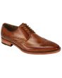 Giovanni Men's Leather Dress Shoe - Winged Tip Perforations