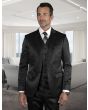 Statement Men's 3 Piece Unique Fashion Suit - Sharkskin