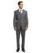 Tazio Men's 3 Piece Executive Pinstripe Outlet Suit - 6 Button Vest