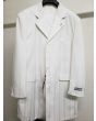 Denzel Men's 3 Piece Fashion Zoot Suit - Tone on Tone White