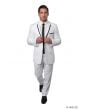 Tazio Men's 2pc Slim Fit Executive Suit - Slim Notch Lapel