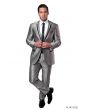 Tazio Men's 2pc Slim Fit Executive Suit - Satin Style