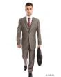 Tazio Men's Outlet 3 Piece Executive Slim Fit Suit - 5 Button Vest