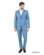 Tazio Men's 3 Piece Executive Slim Fit Suit - 5 Button Vest