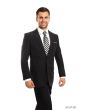 Tazio Men's 2 Piece Tailored Fit Suit - Side Vents
