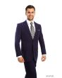 Tazio Men's 2 Piece Tailored Fit Outlet Suit - Side Vents