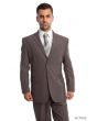 Vitto Men's 2 Piece Tailored Fit Pinstripe Suit - Pleated Pants