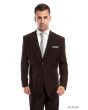 Vitto Men's 2 Piece Tailored Fit Pinstripe Suit - Pleated Pants