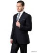 Tazio Men's 2pc Slim Fit Executive Suit - Solid Shine