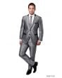 Tazio Men's 2pc Slim Fit Executive Suit - Solid Shine