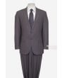 Tazio Men's 2 Piece Slim Fit Executive Suit - Tonal Plaid