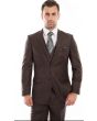 Tazio Men's 3 Piece Slim Fit Executive Suit - Peak Lapel