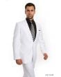 Tazio Men's 2 Piece Slim Fit Suit - Solid Classic Colors