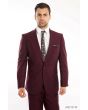Tazio Men's Outlet 2 Piece Slim Fit Suit - Classic Solid Colors