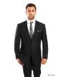 Tazio Men's 2pc Slim Fit Executive Suit - Thin Pinstripe