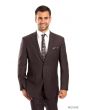 Tazio Men's 2pc Slim Fit Executive Suit - Thin Pinstripe