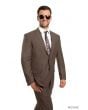 Tazio Men's 2pc Slim Fit Executive Suit - Thin Pinstripe