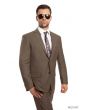 Tazio Men's 2pc Slim Fit Executive Suit - Thin Pinstripe