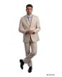 Tazio Men's Outlet 3 Piece Executive Suit - Notch Lapel