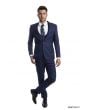 Tazio Men's 3 Piece Ultra Slim Fit Suit - Glen Check