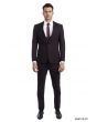 Tazio Men's 3 Piece Ultra Slim Fit Suit - Glen Check