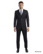 Tazio Men's 3 Piece Pinstripe Suit - Dark Colors