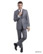 Tazio Men's 3 Piece Executive Suit - Notch Lapel