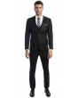 Sean Alexander Men's 3 Piece Skinny Fit Suit - Notch Lapel