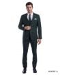 Sean Alexander Men's 3 Piece Skinny Fit Suit - Notch Lapel