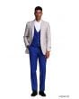 Tazio Men's 3pc Slim Fit Executive Suit - Sleek Plaid