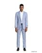 Tazio Men's 2pc Slim Fit Executive Suit - Peak Lapel