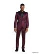 CCO Men's Outlet 3 Piece Skinny Fit Suit - Slight Shine