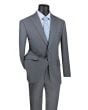 Vinci Men's 2 Piece Modern Fit Executive Suit - Pure Solid