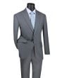 Vinci Men's Outlet 2 Piece Modern Fit Executive Suit - Pure Solid