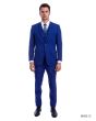 Demantie Men's 3 Piece Solid Executive Suit - Flat Front Pants