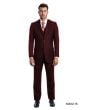 Demantie Men's 3 Piece Solid Executive Suit - Flat Front Pants