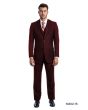 Demantie Men's 3 Piece Solid Executive Suit - Flat Front Pants