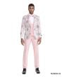 Tazio Men's 4 Piece Skinny Fit Suit - Vibrant Color