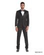 CCO Men's Outlet 3 Piece Skinny Fit Suit - Fashion Windowpane