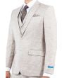 Sean Alexander Men's 3 Piece Executive Suit - Tweed Look