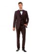 Sean Alexander Men's 3 Piece Executive Suit - Tweed Look