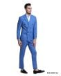 Tazio Men's 2 Piece Skinny Fit Suit - Sharkskin