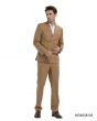 CCO Men's Outlet 2 Piece Skinny Fit Suit - Light Pinstripe