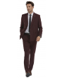 Tazio Men's 2 Piece Skinny Fit Suit - Light Pinstripe