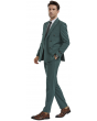 Tazio Men's 2 Piece Skinny Fit Suit - Light Pinstripe