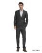 Tazio Men's 3 Piece Skinny Fit Suit - Two Tone Vest