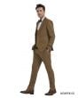 Tazio Men's 3 Piece Skinny Fit Suit - Textured Solid