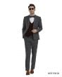 Tazio Men's 4 Piece Skinny Fit Suit - Bold Windowpane